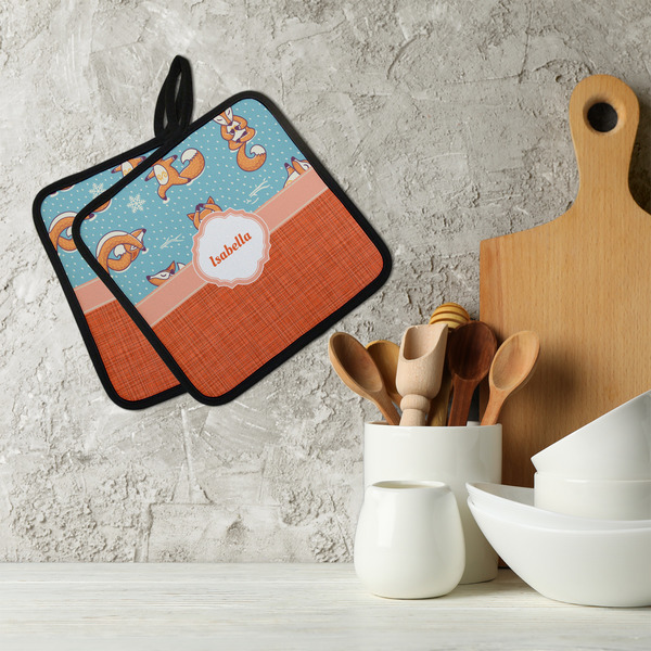 Foxy Yoga Neoprene Pot Holder - Set of 2  LIFESTYLE