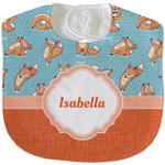 Foxy Yoga Velour Baby Bib w/ Name or Text