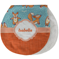 Foxy Yoga Burp Pad - Velour w/ Name or Text