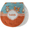 Foxy Yoga Burp Pad - Velour w/ Name or Text