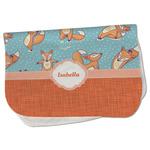Foxy Yoga Burp Cloth - Fleece w/ Name or Text