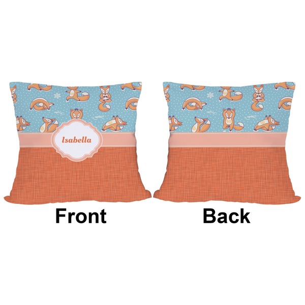 Foxy Yoga Outdoor Pillow - 18x18