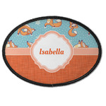 Foxy Yoga Iron On Oval Patch w/ Name or Text
