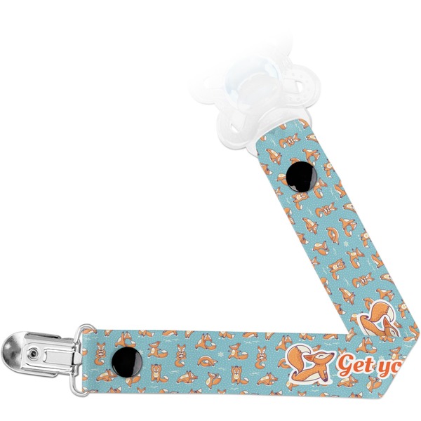Custom Foxy Yoga Pacifier Clip (Personalized)