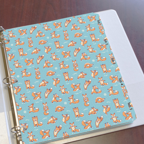 Foxy Yoga Page Dividers - Set of 5 - In Context
