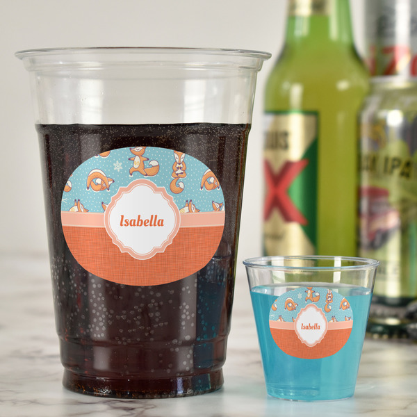 Foxy Yoga Party Cups - 16oz - In Context