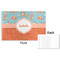 Foxy Yoga Disposable Paper Placemat - Front & Back