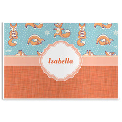 Foxy Yoga Disposable Paper Placemats (Personalized)