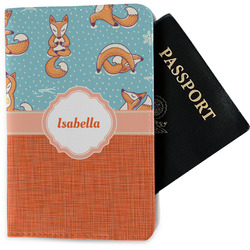 Foxy Yoga Passport Holder - Fabric w/ Name or Text