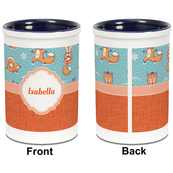 Foxy Yoga Pencil Holder - Blue - approval