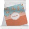 Foxy Yoga Minky Blanket - 40"x30" - Double Sided (Personalized)