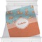 Foxy Yoga Minky Blanket - 40"x30" - Single Sided (Personalized)