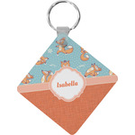 Foxy Yoga Diamond Plastic Keychain w/ Name or Text