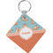Foxy Yoga Diamond Plastic Keychain w/ Name or Text