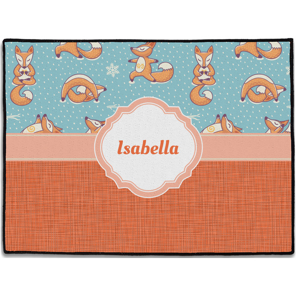 Custom Foxy Yoga Door Mat - 24"x18" (Personalized)