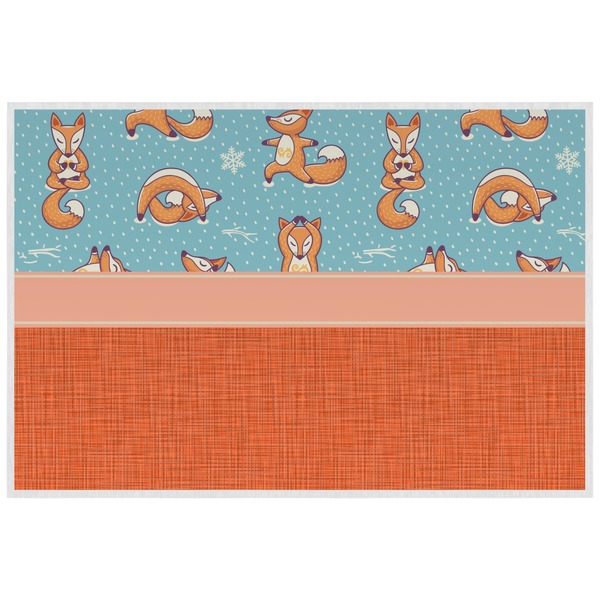 Foxy Yoga Personalized Placemat (Back)