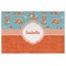 Foxy Yoga Personalized Placemat (Front)