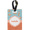 Foxy Yoga Plastic Luggage Tag - Rectangular w/ Name or Text