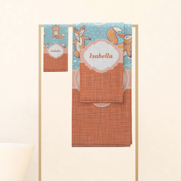 Foxy Yoga Personalized Towel Set