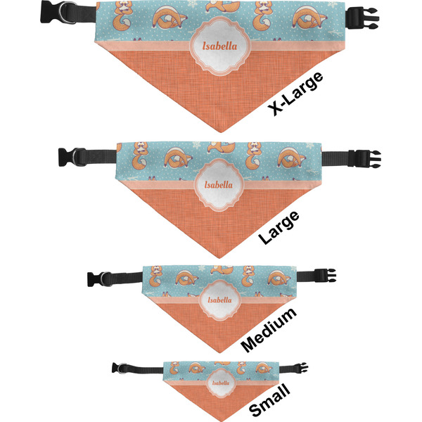 Foxy Yoga Pet Bandana Sizes