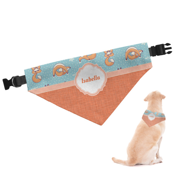 Custom Foxy Yoga Dog Bandana - XLarge (Personalized)