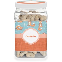 Foxy Yoga Dog Treat Jar (Personalized)
