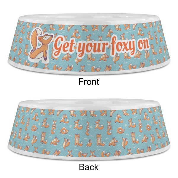 Foxy Yoga Plastic Pet Bowls - Large - APPROVAL