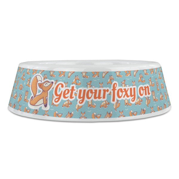 Foxy Yoga Plastic Pet Bowls - Large - FRONT