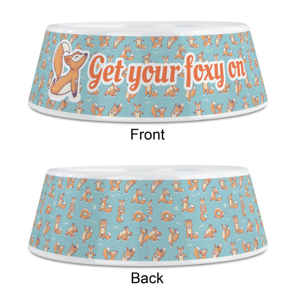Foxy Yoga Plastic Pet Bowls - Medium - APPROVAL