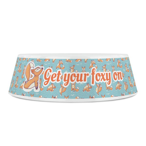 Foxy Yoga Plastic Pet Bowls - Small - FRONT