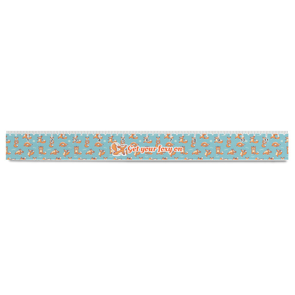 Foxy Yoga Plastic Ruler - 12" - FRONT