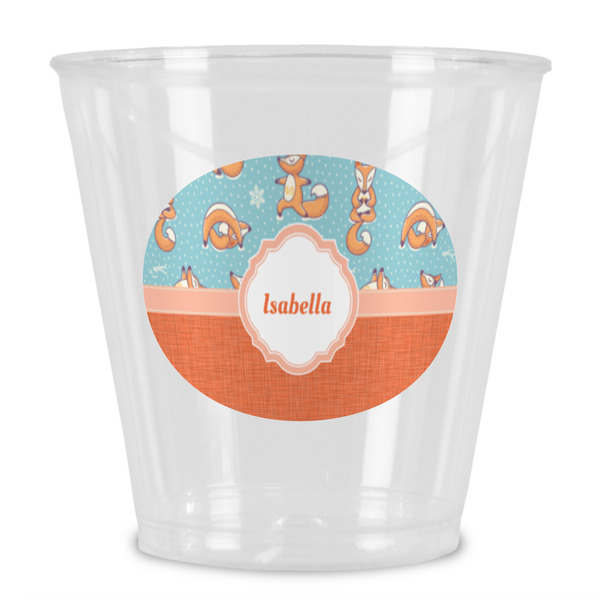 Custom Foxy Yoga Plastic Shot Glass (Personalized)