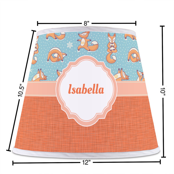 Foxy Yoga Poly Film Empire Lampshade - Dimensions