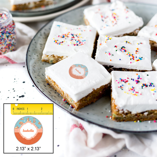 Foxy Yoga Printed Icing Circle - Small - In Context