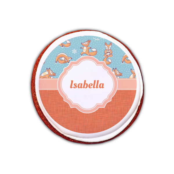 Foxy Yoga Printed Icing Circle - XSmall - On Cookie