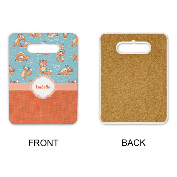 Foxy Yoga Rectangle Trivet with Handle - APPROVAL
