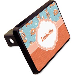 Foxy Yoga Rectangular Trailer Hitch Cover - 2" (Personalized)