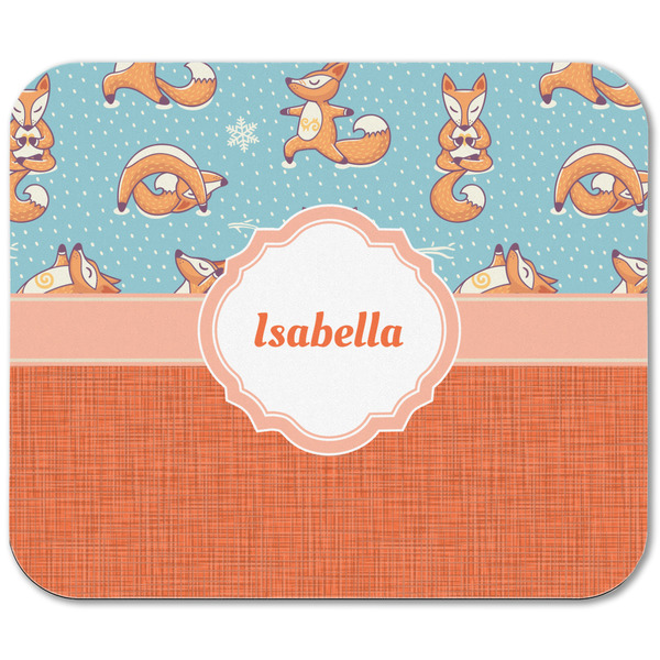 Foxy Yoga Rectangular Mouse Pad - APPROVAL