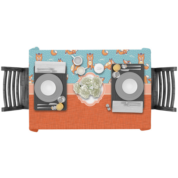 Foxy Yoga Rectangular Tablecloths - LIFESTYLE