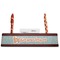 Foxy Yoga Red Mahogany Nameplates with Business Card Holder - Straight
