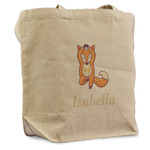 Foxy Yoga Reusable Cotton Grocery Bag (Personalized)