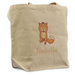 Foxy Yoga Reusable Cotton Grocery Bag - Single (Personalized)