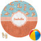 Foxy Yoga Round Beach Towel (Personalized)