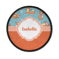 Foxy Yoga Iron On Round Patch w/ Name or Text