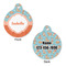 Foxy Yoga Round Pet ID Tag - Large - Approval