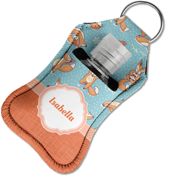 Foxy Yoga Sanitizer Holder Keychain - Small in Case