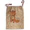 Foxy Yoga Santa Sack - Front (Personalized)