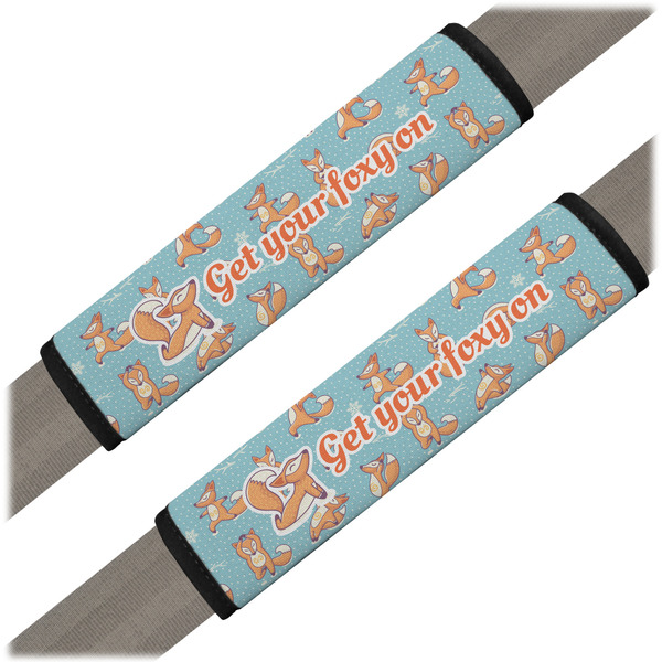 Custom Foxy Yoga Seat Belt Covers (Set of 2) (Personalized)