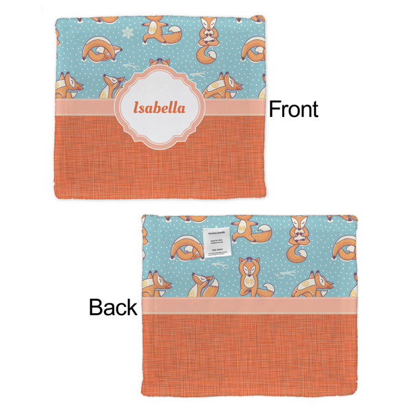 Foxy Yoga Security Blanket - Front & Back View