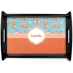 Foxy Yoga Wooden Tray (Personalized)